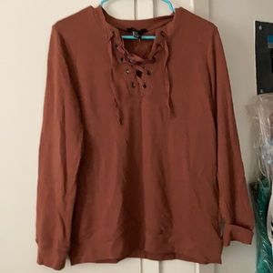 Crew neck sweater top